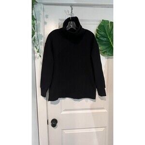 Athleta 24/7 Funnel Neck Pullover Sweater Fleece Black Size Women's XS